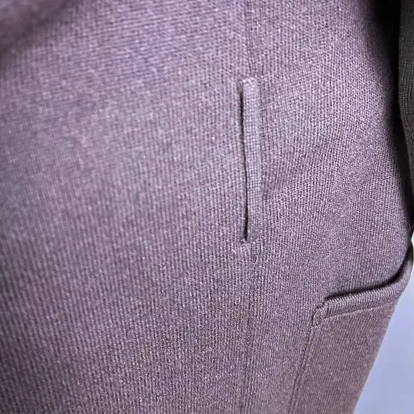 Escada sweater Medium minimalist cardigan brown Shawl‎ Scascata quiet luxury